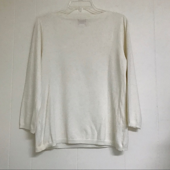 Ruby Rd. Knit sequined top. Medium - Picture 2 of 4